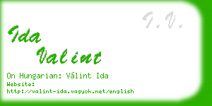 ida valint business card